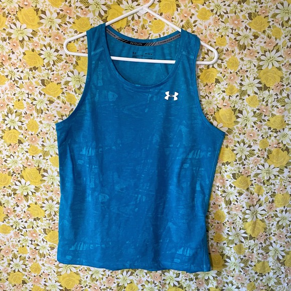 Under Armour Fitted Heatgear Running Tank Top - Picture 1 of 8